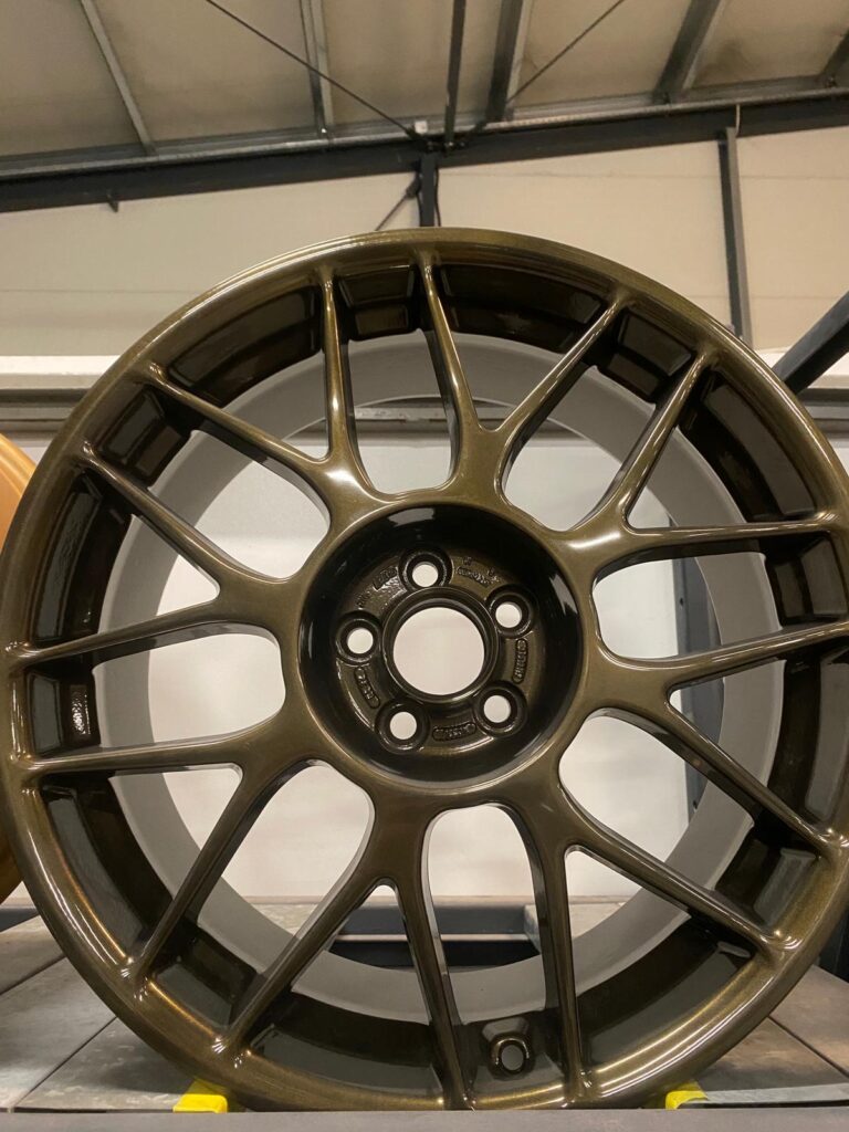 Reconditionare jante culoare Black Bronze vopsire electrostatica Bucuresti