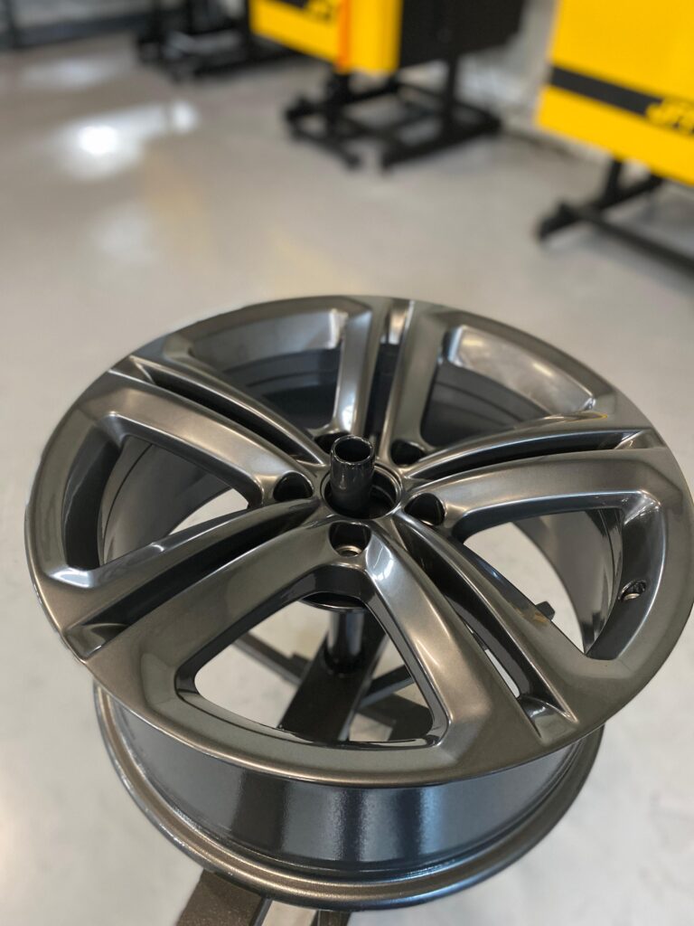 Reconditionare jante culoare Gun Metal Inchis vopsire electrostatica Bucuresti